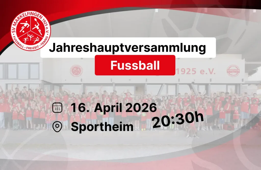 Jahreshauptversammlung fussball